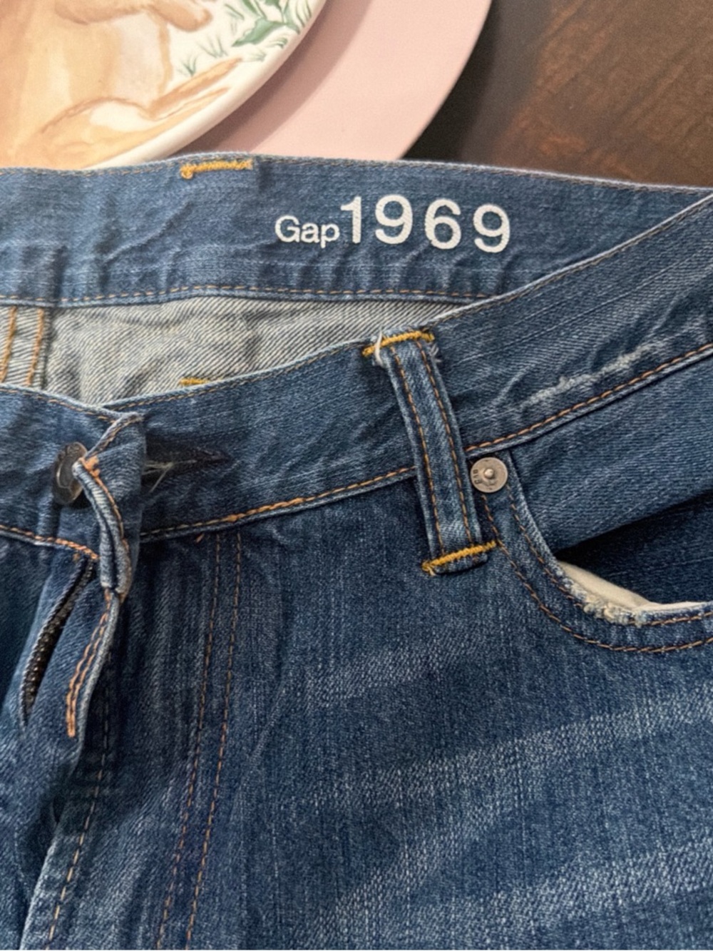 GAP Blue Denim Jeans with Contrast Stitching